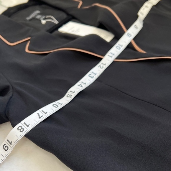 NEW Eileen Fisher Silk Georgette Crepe Long Piped Trim Blazer/Jacket Size:PP/PPT - Picture 8 of 13